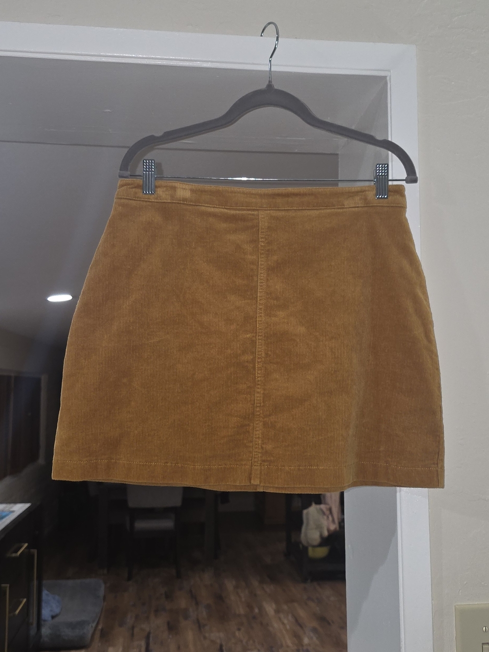 Forever 21 Corduroy Mini Skirt in Mustard Brown